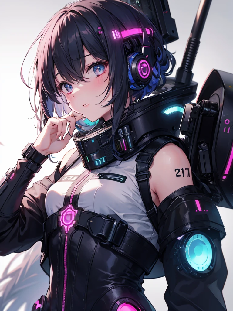  1girl,cyperpunk girl, cyborg