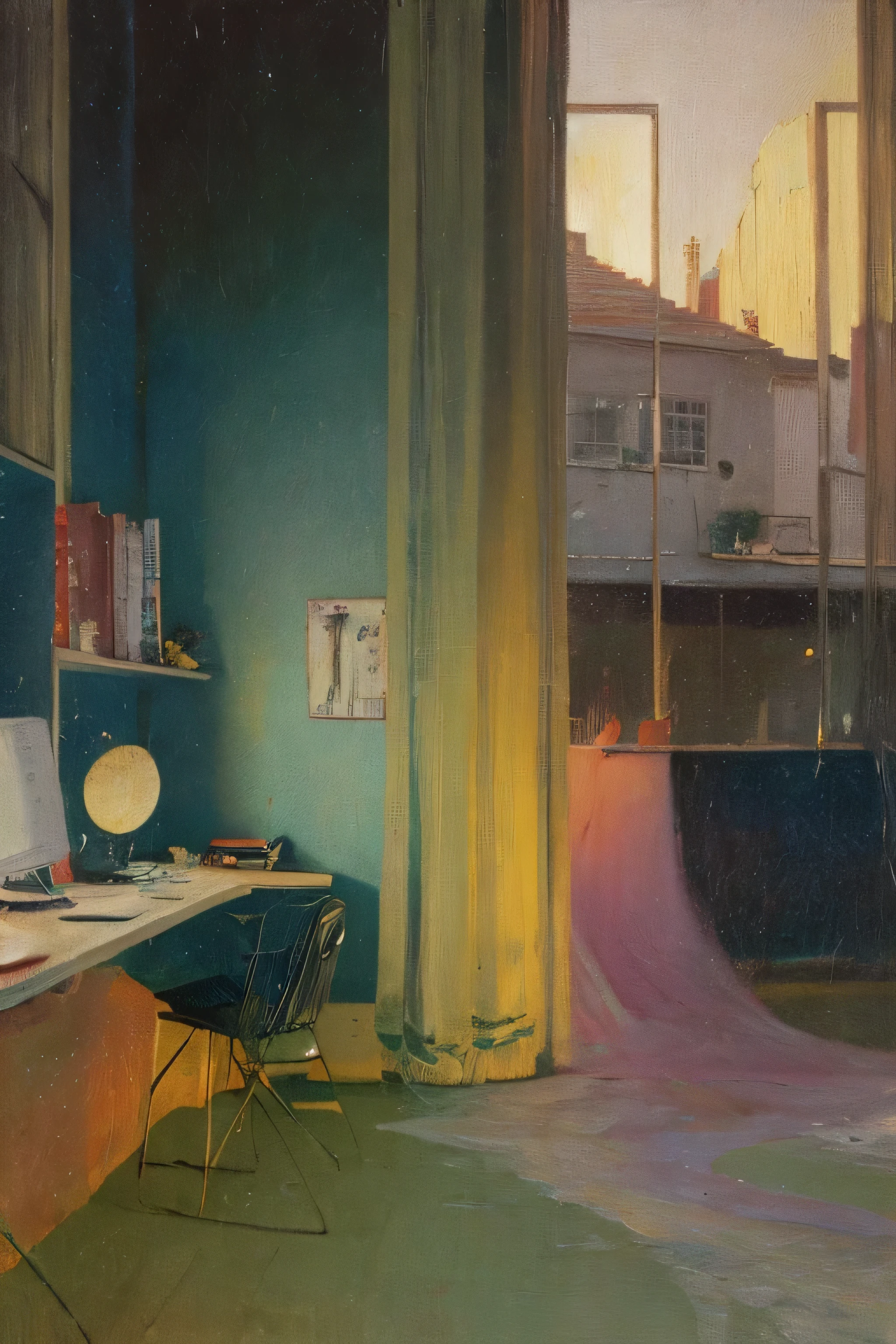 Metaphysics vs. Physics.　　by　Francis Bacon: Tranquil Space　1930