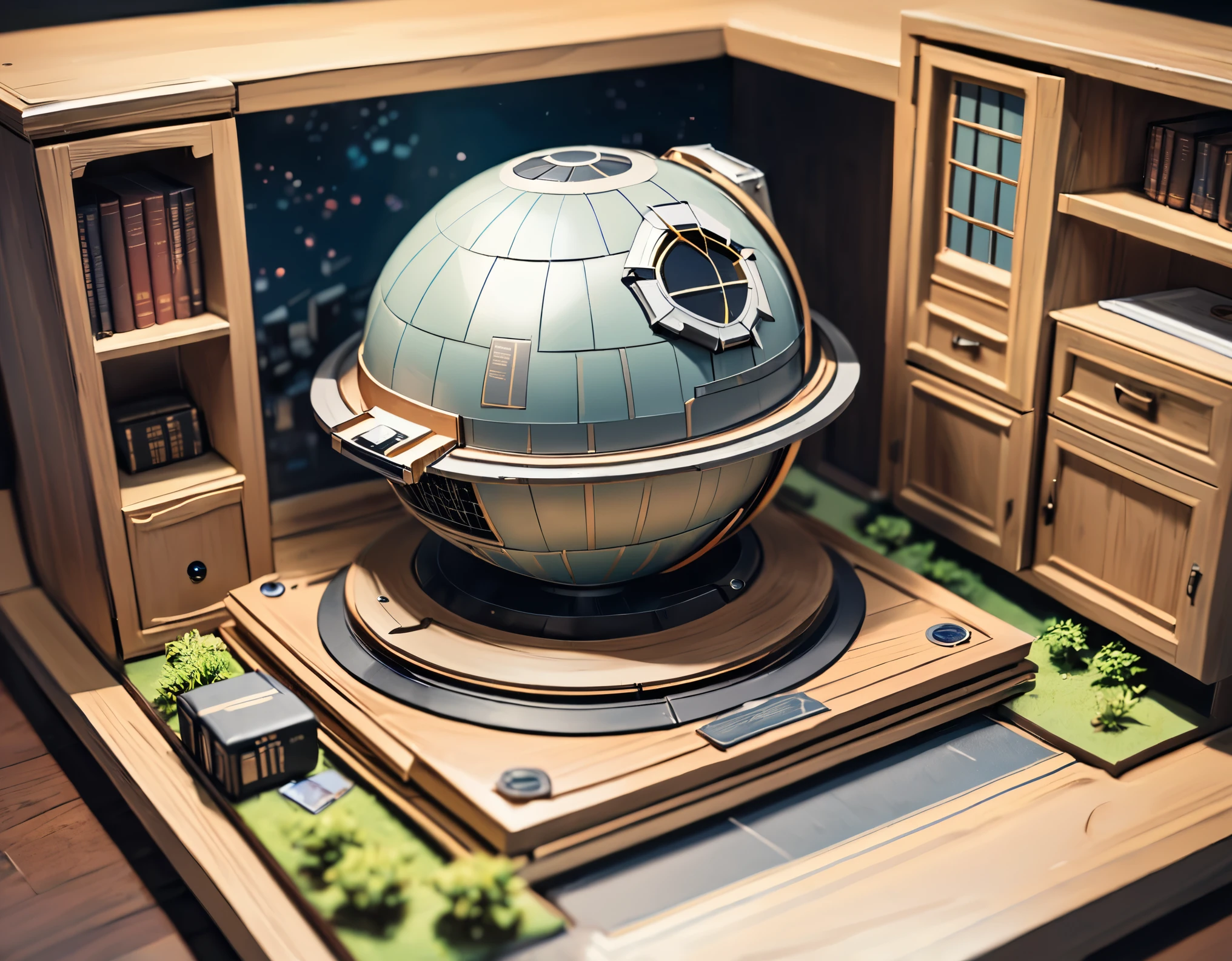(masterpiece:1.2, Highest quality,Highest quality,Super detailed),(Very detailed),8k,(Star Wars Death Star interior pop-up book:1.5),(Cinema Lighting),(Written boundary depth),(Sophisticated lighting:1.2),(Chiaroscuro),(Origami art)