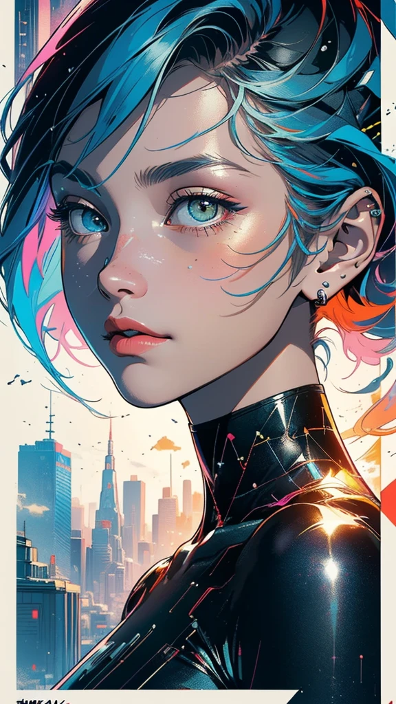 (((masterpiece, highest quality))),(((solo:1.2))),(((1girl:1.2))),32k wallpaper, very detailed, poster, vintage science fiction,(((((geometric cinematic movie poster))))), ((bauhaus)),(shape),(((abstract))),(mid century modern),movie poster,(((((portfolio))))),(((((Close-up))))),(((((bust up))))),((((more various angle)))),(((highlight))),Vast landscape,((((heterochromia)))),(((complete. detailed face))),(((Extremely talented))),(((most complecated machine))),(Colorful color scheme)