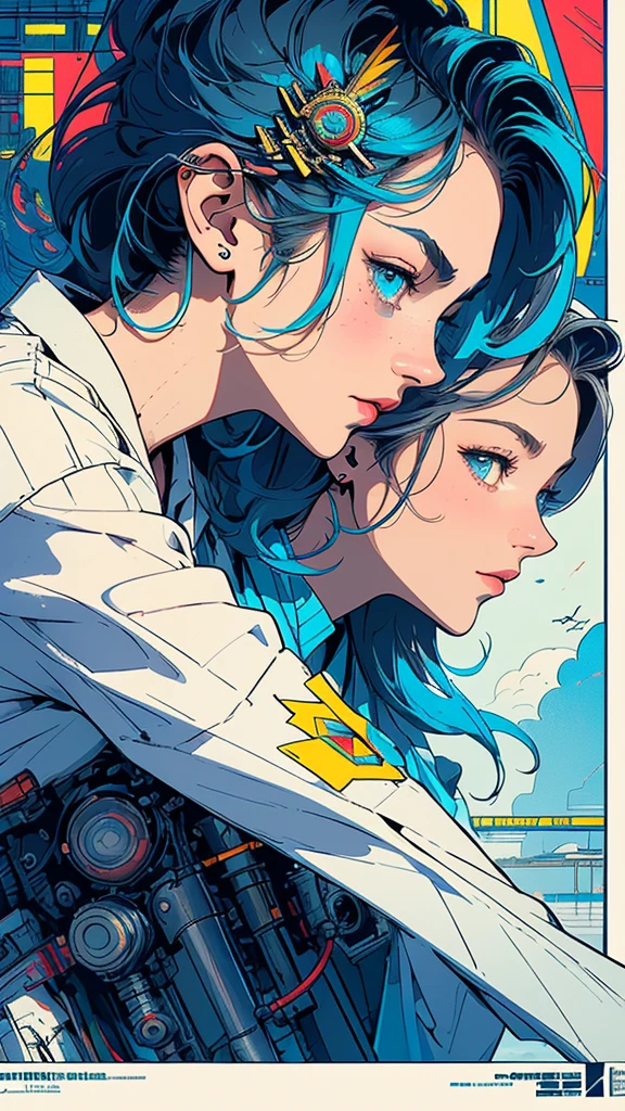 (((masterpiece, highest quality))),(((solo:1.2))),(((1girl:1.2))),32k wallpaper, very detailed, poster, vintage science fiction,(((((geometric cinematic movie poster))))), ((bauhaus)),(shape),(((abstract))),(mid century modern),movie poster,(((((portfolio))))),(((((Close-up))))),(((((bust up))))),((((more various angle)))),(((highlight))),Vast landscape,((((heterochromia)))),(((complete. detailed face))),(((Extremely talented))),(((most complecated machine))),(Colorful color scheme)