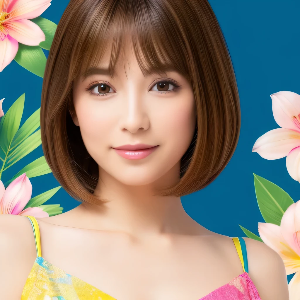 Upper Body 60 years old Straight Hair Straight hair Bright brown hair Very straight hair Tidy short hair staff woman Has bangs Very straight hair Neat short hair Brown Hair Straight-haired hair Straight Hair Brown Hair Beautiful hair, shiny hair Japan Fireworks Festival short hair Background is flowers Tropical flowers Hibiscus colorful floral background Beautiful flowers as a background ( Hair looks beautiful :1.2) myself woman 60 years old Bob Hair Brown Hair Beautiful Hair Shiny Hair Japan( sharpen ), (Facing the children_v1:0.7), (8k, Highest quality), Unconscious, Please open your eyes, , High resolution, original, (Flat Color:0.9),(colorful:1.1),(masterpiece:1,2), Highest quality, masterpiece, High resolution, original, Highly detailed wallpaper, Audience'Perspective, alone, Portraiture, Mature Woman Body Set, smile, When I look at this, Tropical flowers background,Natural Wrinkles, Wrinkles around the eyes, surreal, Natural Skin, Natural Hair Color, Bright red lips, a vivid image of summer Tropical flowers Wrinkles on the face