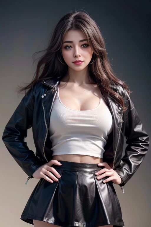 ((best quality, 8K, masterpiece :1.3)), Clear focus :1.2, 24 years old beautiful girl，Perfect body :1.4, Slim abdominal muscles :1.3, Original Photography、Ultra-high resolution, whole body, 超HD, (Reality:1.4), Detailed photos, Smile, Sexy, Face the camera, close up , (Reality), (1 Girl), Pretty Face, (Realistic face),Beautiful hairstyle, Realistic eyes, eyes in beautiful detail, (Realistic skin), Beautiful Skin, (sweater), absurd, attractive, Ultra-high resolution, Surreal, HD, Golden Ratio,Good Hand、10、Highly rated works、best quality、head:1.3、((Hasselblad Photo))、Delicate skin、Sharp focus、(Like the same lights)、Soft lighting、Dynamic Angle、[:(Delicate face:1.2):0.2]、
Negative Positive,  Highly Delicate face and skin texture, Delicate eyes, Double eyelids,masterpiece,Super narrow eyes,Ultra-fine hands, Face scaling, Perfect makeup,(The huge breasts look like they are about to burst:1.1)