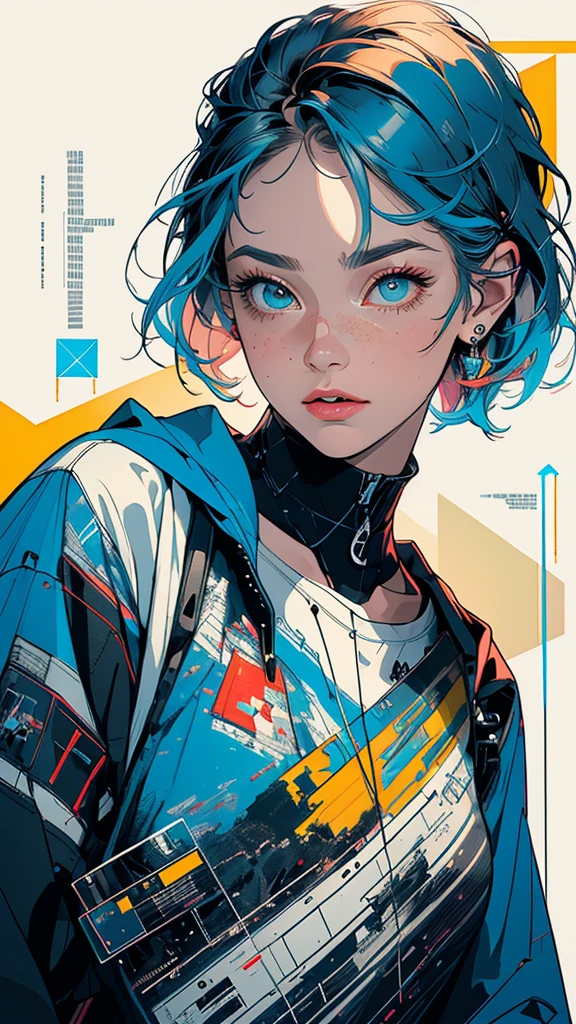 (((masterpiece, highest quality))),(((solo:1.2))),(((1girl:1.2))),32k wallpaper, very detailed, poster, vintage science fiction,(((((geometric cinematic movie poster))))), ((bauhaus)),(shape),(((abstract))),(mid century modern),movie poster,(((((portfolio))))),(((((Close-up))))),(((((bust up))))),((((more various angle)))),(((highlight))),Vast landscape,((((heterochromia)))),(((complete. detailed face))),(((Extremely talented))),(((most complecated machine))),(Colorful color scheme)