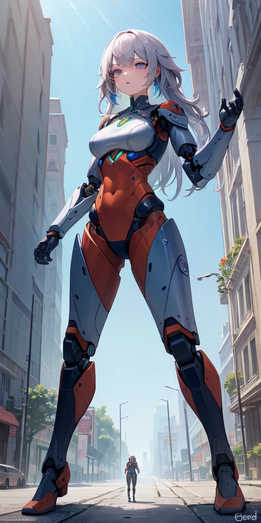 There is a woman in a robot suit posing next to an ancient building, Beautiful white girl half cyborg, Cute cyborg girl, Beautiful girl cyborg, Perfect Robot Girl, Cyborg girl, Young cyborg grady, Beautiful Female Robot, Beautiful robot woman, cyborg girl, perfect cyborg female, porcelain cyborg, Female robot, Beautiful cyborg images