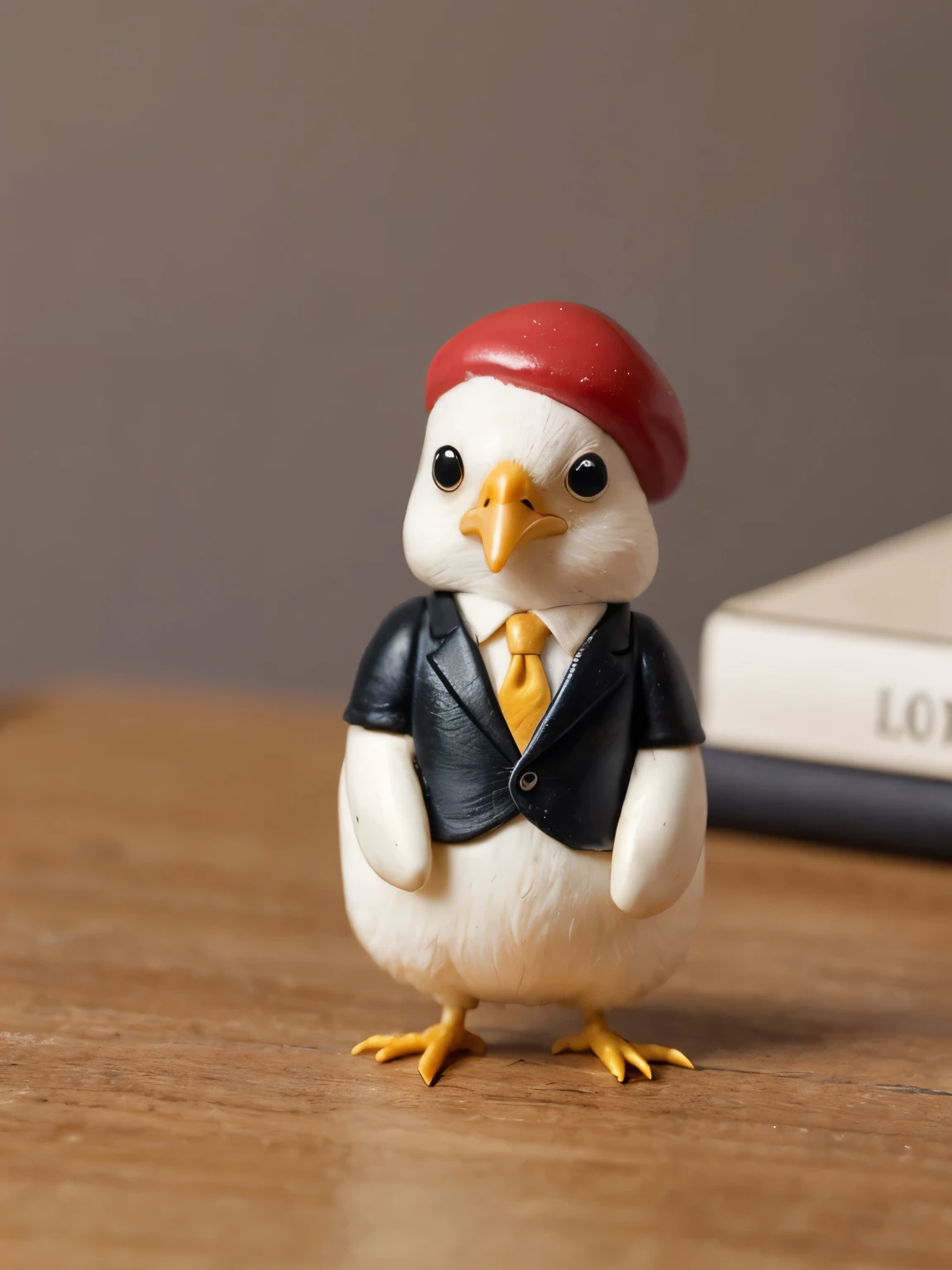 cute small chicken lawyer, miniature, attorney, colorful