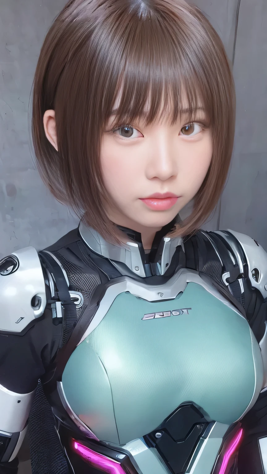 ((((alone:1.6))))、Girl in futuristic white shiny heavy armored robot suit takes photo、perfect android girl, Female cyborg body, Perfect anime cyborg woman, Beautiful female android!, Female Robot, Fully robotized!! girl, Cute cyborg girl, Cyber Suit, Girl wearing mecha cyber armor, Cyber Suit, beutiful white girl cyborg, Beautiful female android, Beautiful girl cyborg、Cute cyborg girl with short bob hair、Gravure model Android Beautiful girl、(Laughter)、((Rounded, heavy white chest armor))、(((robot girl)))、(((Beautiful girl android)))、(((A face waiting for a kiss:1.6)))、The same、The same、The same、Brown Hair