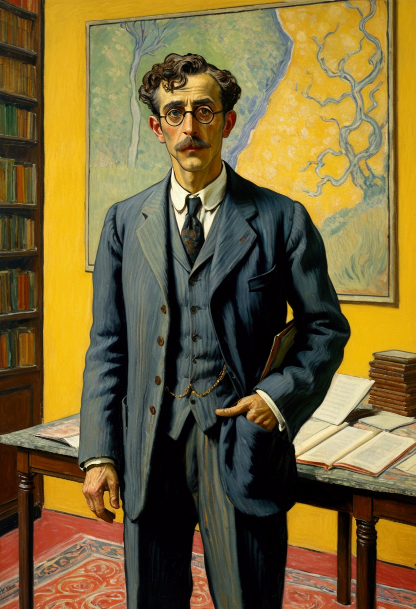 Lawyer, full body, by Pierre Bonnard, cinematic still, (best quality, masterpiece), very aesthetic, perfect composition, photorealistic, intricate details, ultra-detailed, vivid colors
