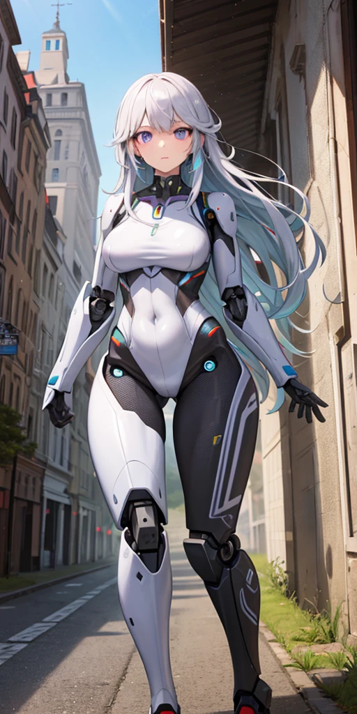 There is a woman in a robot suit posing next to an ancient building, Beautiful white girl half cyborg, Cute cyborg girl, Beautiful girl cyborg, Perfect Robot Girl, Cyborg girl, Young cyborg grady, Beautiful Female Robot, Beautiful robot woman, cyborg girl, perfect cyborg female, porcelain cyborg, Female robot, Beautiful cyborg images