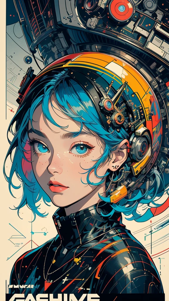 (((masterpiece, highest quality))),(((solo:1.2))),(((1girl:1.2))),32k wallpaper, very detailed, poster, vintage science fiction,(((((geometric cinematic movie poster))))), ((bauhaus)),(shape),(((abstract))),(mid century modern),movie poster,(((((portfolio))))),(((((Close-up))))),(((((bust up))))),((((more various angle)))),(((highlight))),Vast landscape,((((heterochromia)))),(((complete. detailed face))),(((Extremely talented))),(((most complecated machine))),(Colorful color scheme)
