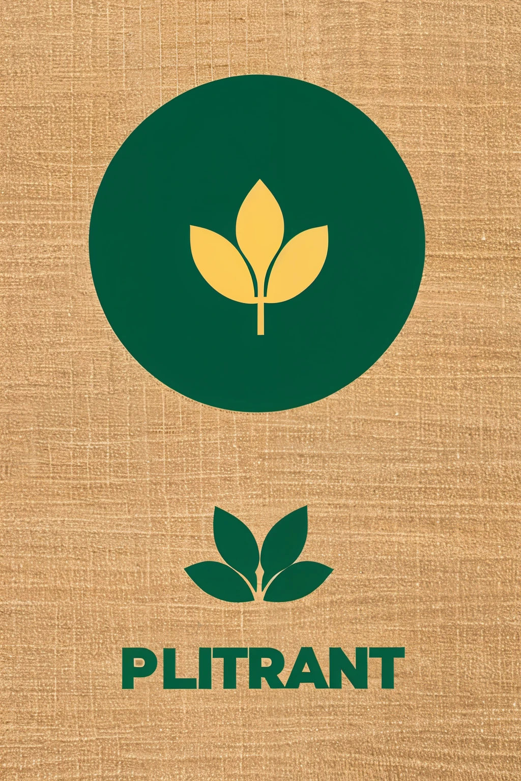 logo of a plant in the middle of a circle