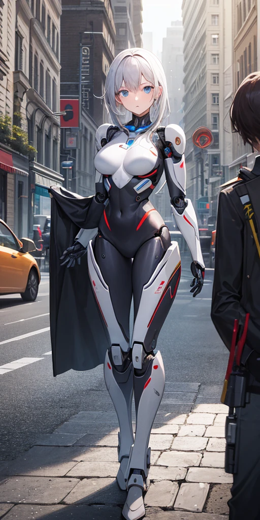 There is a woman in a robot suit posing next to an ancient building, Beautiful white girl half cyborg, Cute cyborg girl, Beautiful girl cyborg, Perfect Robot Girl, Cyborg girl, Young cyborg grady, Beautiful Female Robot, Beautiful robot woman, cyborg girl, perfect cyborg female, porcelain cyborg, Female robot, Beautiful cyborg images