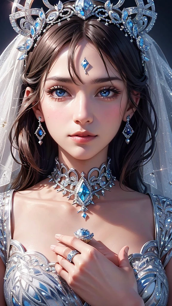 a close up detailed macro shot of a beautiful diamond ring, elegant and intricate design, high quality precious metal, sparkling gems, studio lighting, professional jewelry photography, photorealistic, hyperrealistic, extreme close-up, 8k, high resolution, best quality