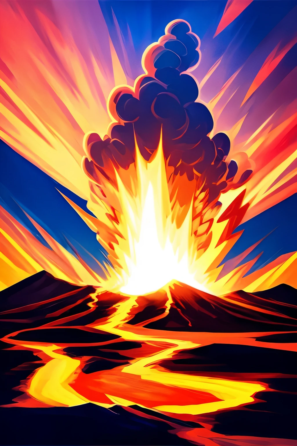 erupting volcano 