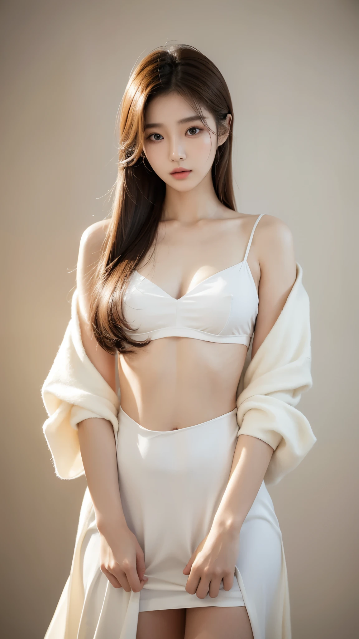 (masterpiece:1.3), (High resolution:1.1), Detailed beautiful face, Detailed beautiful,   araffe asian woman in white lingerie sitting on a bed, beautiful asian girl, in white clothes, gorgeous chinese model, 奈良美智, wearing sexy lingerie, white bra, milky white skin, smooth translucent white skin, sexy girl, young pretty gravure idol, japanese goddess, young sensual gravure idol, japanese model, asian girl