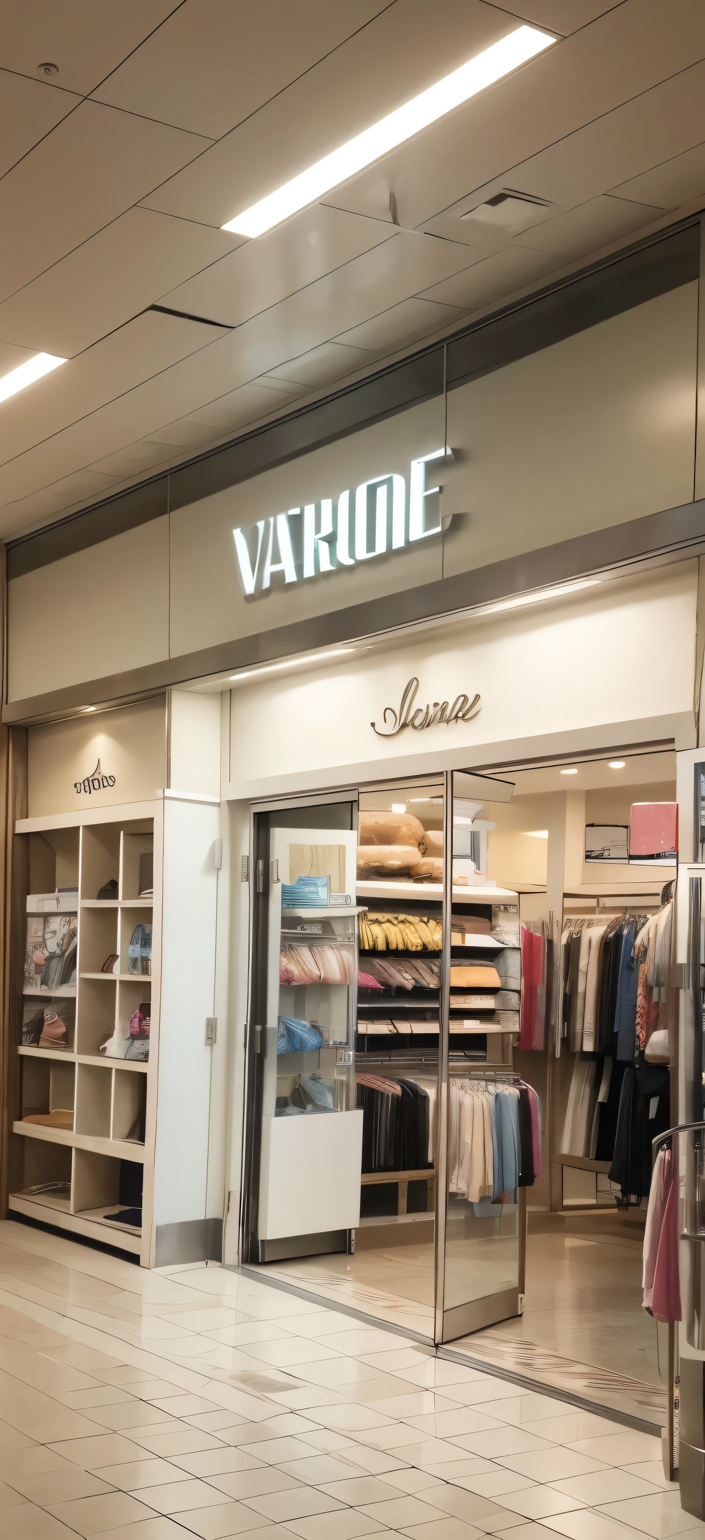background,Inside the store,Swimwear section in a shopping mall,Swimsuit shop entrance,white,simple,Colored pencil tone