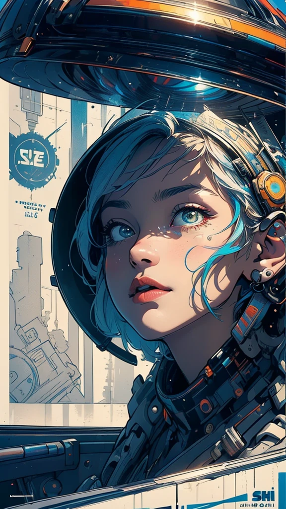 (((masterpiece, highest quality))),(((solo:1.2))),(((1girl:1.2))),32k wallpaper, very detailed, poster, vintage science fiction,(((((geometric cinematic movie poster))))), ((bauhaus)),(shape),(((abstract))),(mid century modern),movie poster,(((((portfolio))))),(((((Close-up))))),(((((bust up))))),((((more various angle)))),(((highlight))),Vast landscape,((((heterochromia)))),(((complete. detailed face))),(((Extremely talented))),(((((most complecated machine))))),(Colorful color scheme)