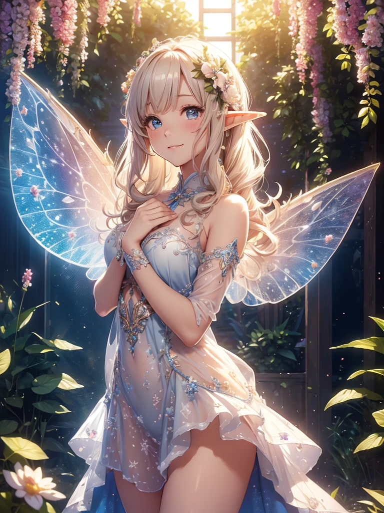 最high quality、1 woman elf on screen , Beautifully decorated body stocking,Beautiful foam、美しい肌、sexy、CourtyardShining fairy wings、Flower fractal art Beautiful Nature beautiful dress, 、Bigger on the screen((cowboy shot )) 最high quality、1 woman elf on screen 、ice palace、Beautifully decorated dress、Beautiful foam、、CourtyardShining fairy wings、Flower fractal art Beautiful Nature beautiful dress, 、Bigger on the screen、see-throughbodystocking,underwear,Beautiful radiance,High-definition depiction, Realistic, 8k, Unity, beautiful Shot, light smile, Beautifully and vividly drawn,