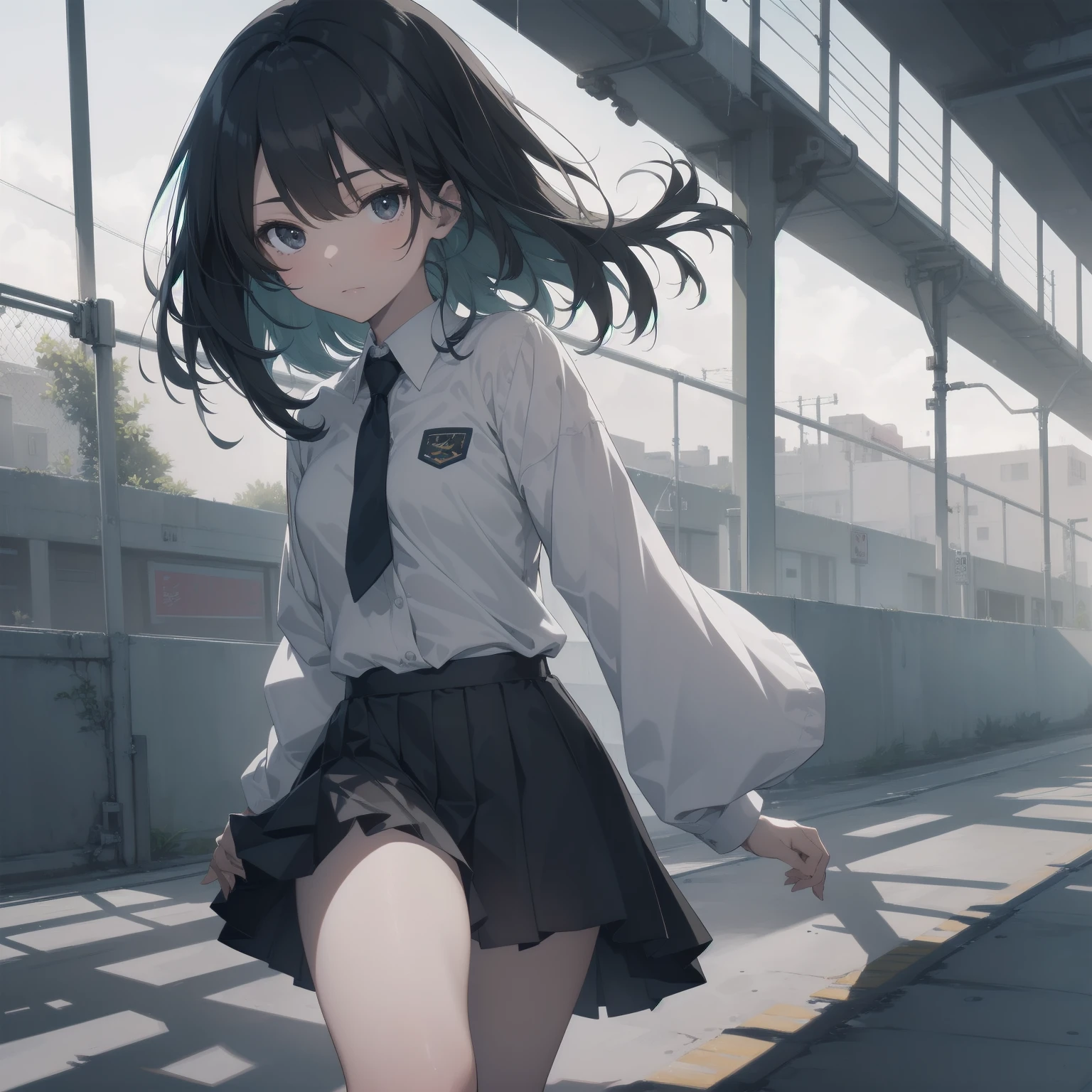 ultra-absurdres-Top quality by artist God, ultra-detailed, high resolution, anime moe artstyle, best anime 8k konachan wallpaper, pixiv contest winner, pool:2810, perfect anatomy,break, 1girl, (Please draw a girl walking sleepily to school alone. )break,(Solo,little female, 13-year-old:1.3),Full limbs, complete fingers,a junior high school student, (very short hair), short cut, flat chest, , small butt, small black eyes, beautiful detailed eyes, well-proportioned iris and pupils, expressive eyes, highres detailed hair, soft expression, salor school_uniform, sailor collar, serahuku, bow, pleated skirt,(Detailed Lighting), (Detailed background), in the School commute route. break,super detailed skin, Best cinematic lighting powered by famous artist, 8k,beauty illustration,photoshop_(medium),very aesthetic,break,((artist:anti_(untea9) )), artist:clamp ,artist:carnelian ,artist:kantoku ,
