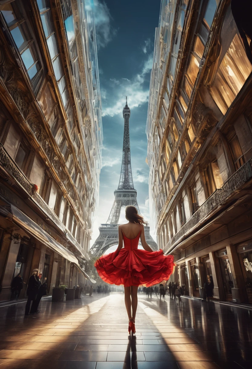 Ultra-detailed, surreal pieces explored through a technology-art focused lens. Ultra-realistic paranormal phenomenon. An unbelievable event. floating architecture. Dramatic lighting, dynamic angles, and storytelling evoke cinematic emotions. special visual effects. paris collection model.perfect lady.Capture ultra-high resolution images with surreal lighting and otherworldly compositions. Various digital art techniques. minimalism. cinematic. luxury. non-traditional beauty. conceptual art. Avant-garde modern architecture. Extraordinary design ability. art. An artist's compelling story. visual art. contemporary art. Minimalist high fashion design. Paris collection. mixed media. No copyright. Avant-garde art direction. dramatic pose. Award-winning photography. design group. A digital masterpiece. Avant-garde. An iconic place. Carefully selected best artwork. An incredibly creative installation.