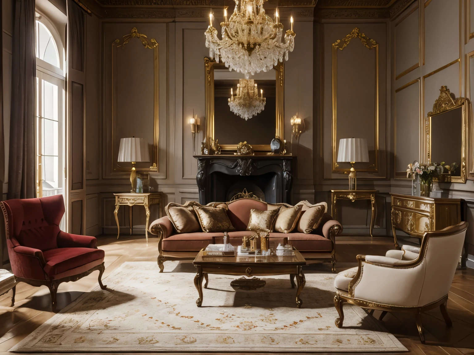 Romantic Italian Modern Italian Luxury Living Room Design