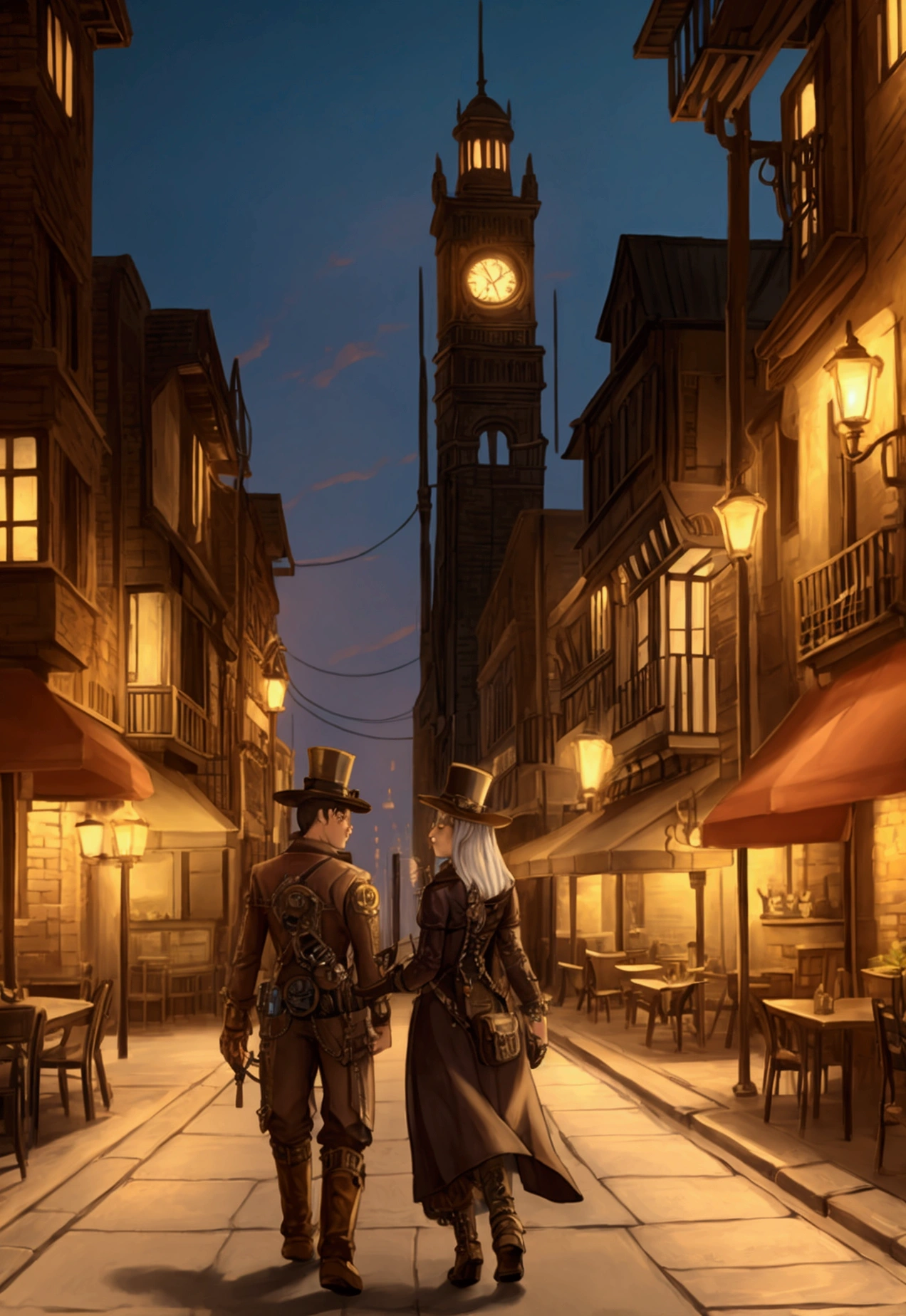 steampunk city RPG