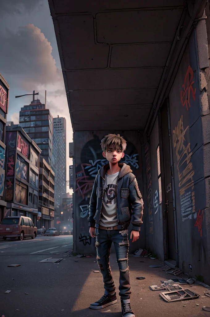 chris grungy urban environment, moody lighting, dramatic shadows, intense expression, graffiti-covered walls, cinematic composition, photorealistic, 8K, masterpiece INFO
