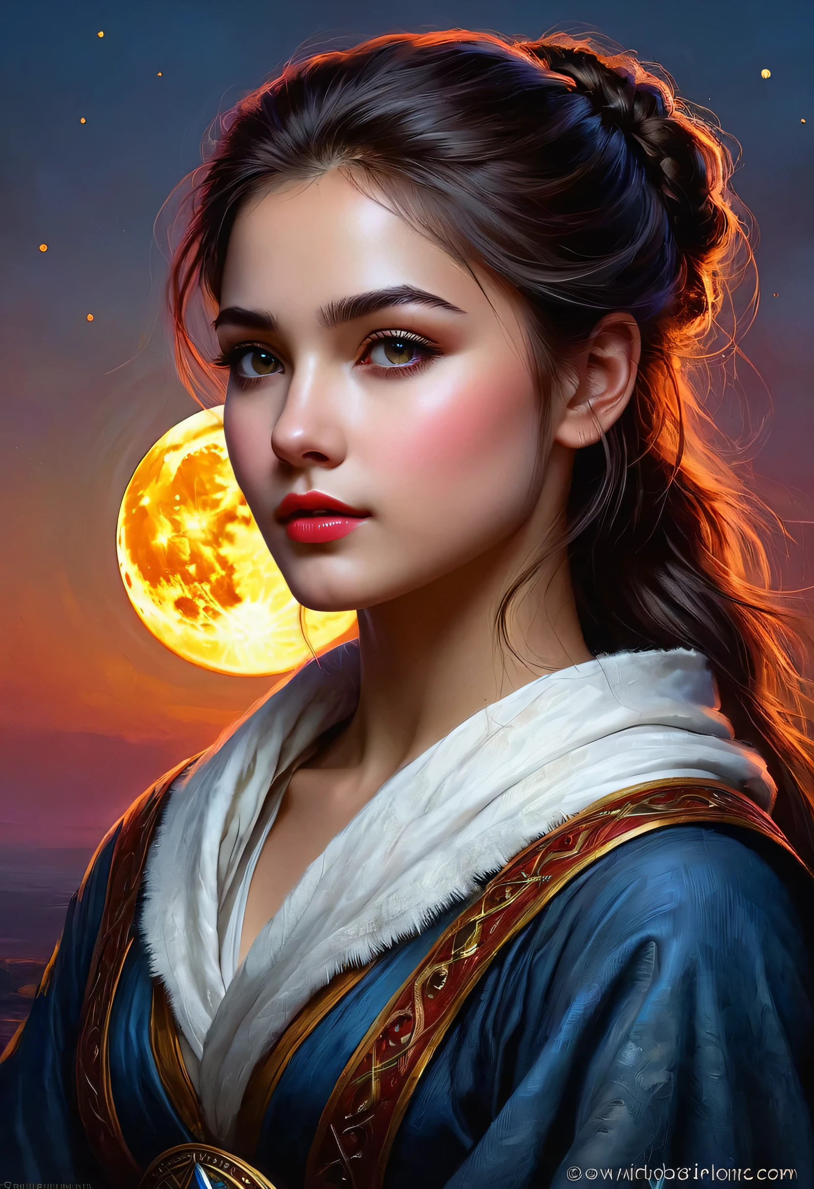a sense of depth and intrigue, digital brush strokes, soft lighting,
Son of the moon, digitalpainting, Style by Gabriele Dell'otto, Middle of the AI Journey, bright saturated colors, water colour, oil paintings, Leonardo style style of Jean Baptiste Monge, thomas kinkade, David Palumbo, Carn Griffiths