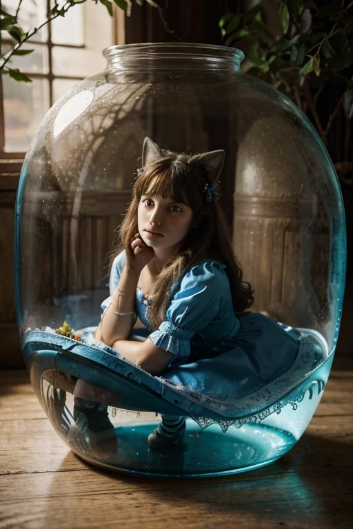 Alice in Wonderland, Magical creatures around you, Masterpiece, detailed