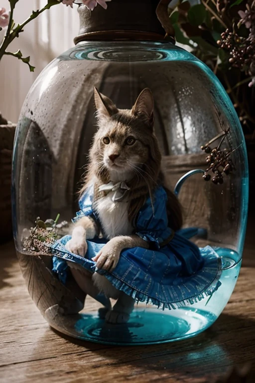 Alice in Wonderland, Magical creatures around you, Masterpiece, detailed
