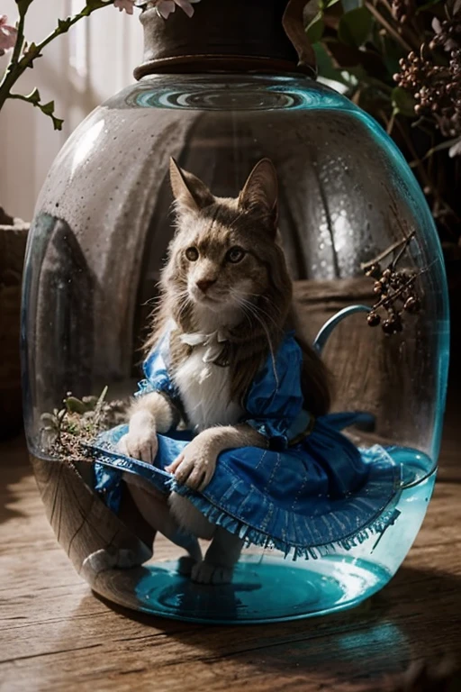 Alice in Wonderland, Magical creatures around you, Masterpiece, detailed