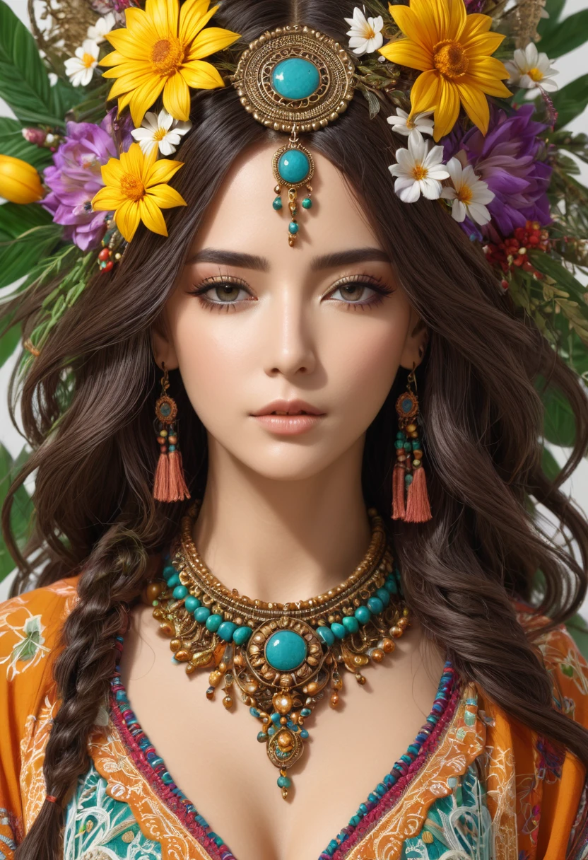 bohemian, 8k, super detailed, hana yata