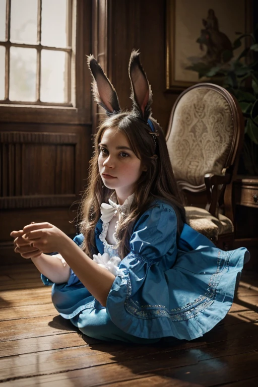Alice in Wonderland, Magical creatures around you, Masterpiece, detailed