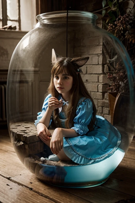 Alice in Wonderland, Magical creatures around you, Masterpiece, detailed
