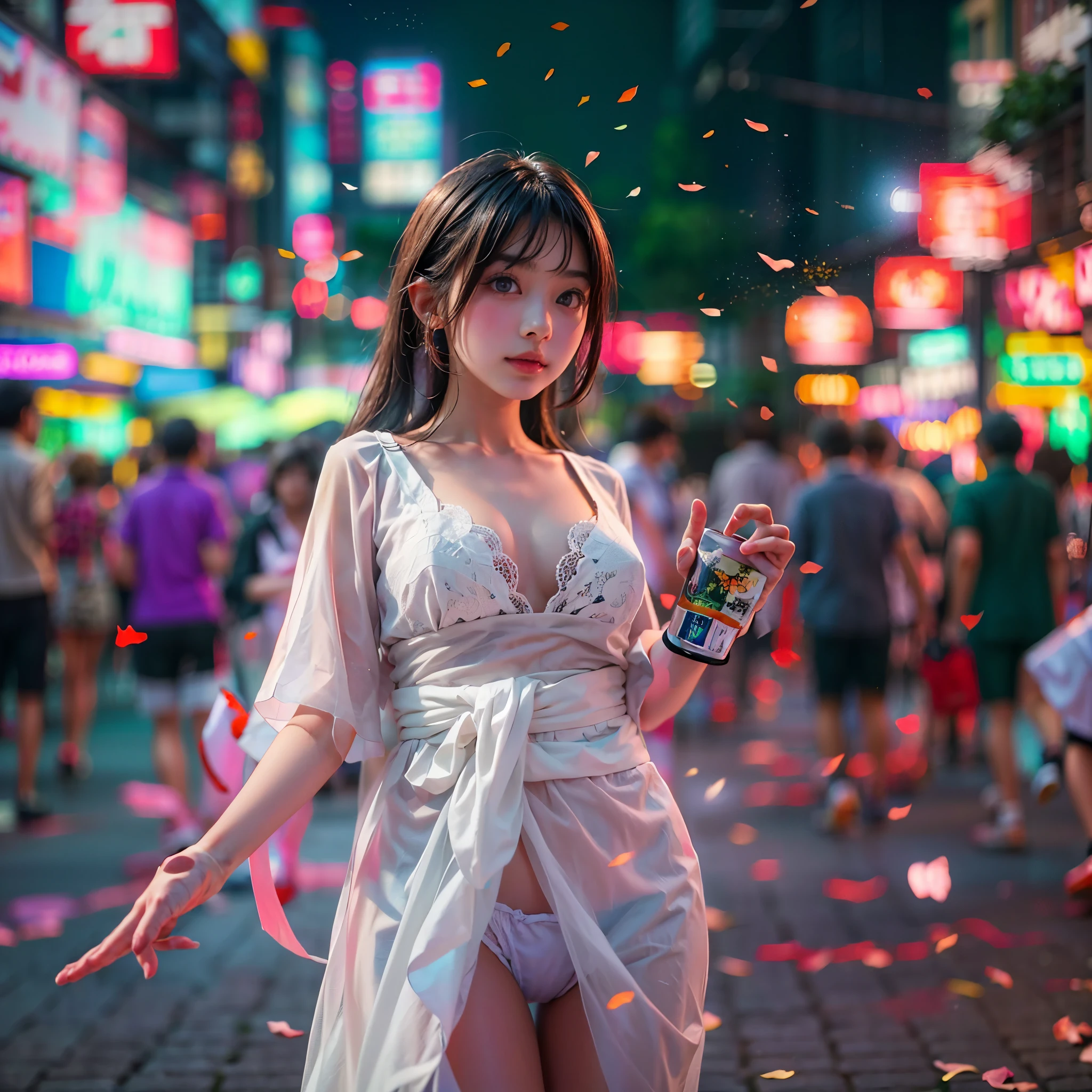 ((bokeH, Acutance:0.85, ultra-detailed:1.35)), (((from below))) . The background is the downtown area at (Twilight:1.4), (((Red clouds above hed:1.28))), { The Sky takes up more than third of the composition | (many colorful Lights:1.2) | lens flare | Burning | Haze | (luminous Particles) | Mystic sight | God rays | Lightning }, { Underboob | Oiled ivory skin | FullBody:1.2 } . (Masterpiece:1.2) of professional Analog photo with Hasselblad, (((realistic and photorealistic with touch of rawness:1.37))) . ((( A group photo of KAWAII girls in WHITE Fundoshi, at Hakata Gion Ymakasa Festival ))), ((Extremely detailed KAWAII face variations)) . Assfocus with looking ahead . (Starry IridescentParticles:1.2), {HiddenHands|(Corrected Childish Hand)}