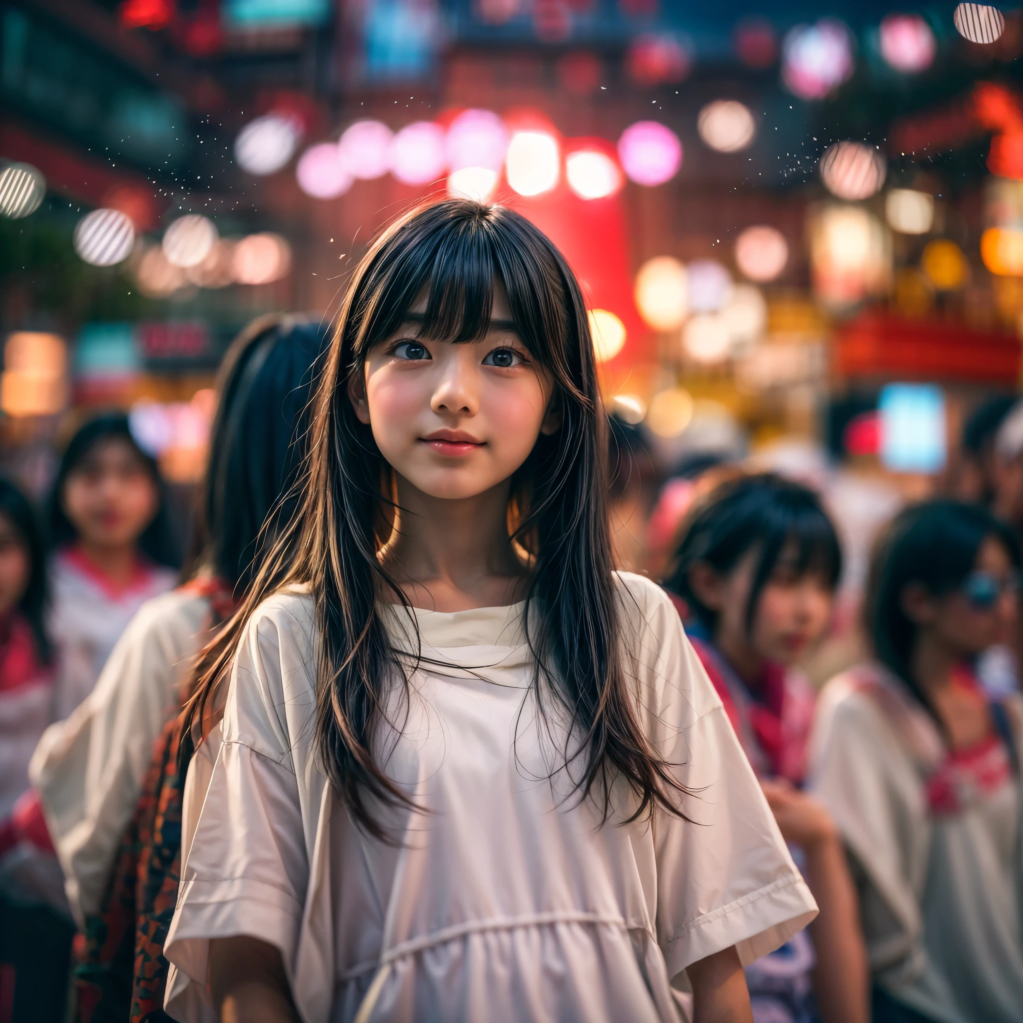 ((bokeH, Acutance:0.85, ultra-detailed:1.35)), (((from below))) . The background is the downtown area at (Twilight:1.4), (((Red clouds above hed:1.28))), { The Sky takes up more than third of the composition | (many colorful Lights:1.2) | lens flare | Burning | Haze | (luminous Particles) | Mystic sight | God rays | Lightning }, { Underboob | Oiled ivory skin | FullBody:1.2 } . (Masterpiece:1.2) of professional Analog photo with Hasselblad, (((realistic and photorealistic with touch of rawness:1.37))) . ((( A group photo of KAWAII girls in WHITE Fundoshi, at Hakata Gion Ymakasa Festival ))), ((Extremely detailed KAWAII face variations)) . Assfocus with looking ahead . (Starry IridescentParticles:1.2), {HiddenHands|(Corrected Childish Hand)}