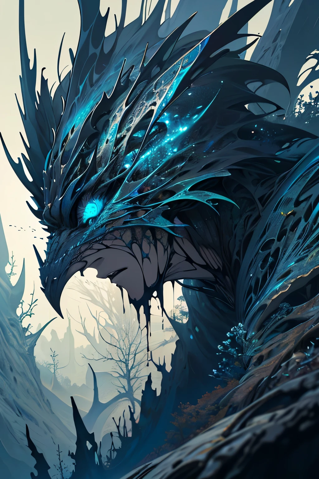 Masterpiece, (nonsense, height, very detailed), 1 boy, stalwart, facial hair, alone, ดวงตาที่very detailed, (official art, beautiful and beautiful:1.2), (dark art,erosion,fractal art :1.3), colorful, horror, Maximum details