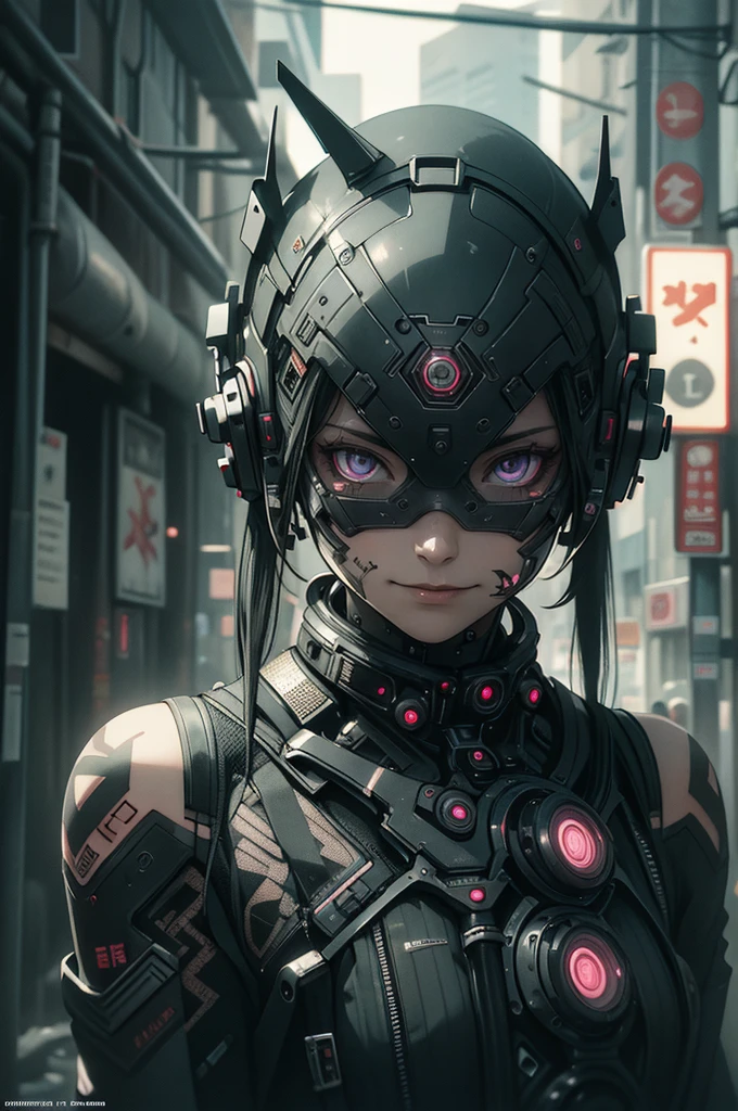 Detailed portrait cyberpunk (sks man), Woman type, Futuristic neon reflective clothing, sf, Robot parts, Ismail Inceoglu、Dragan Bibin、Hans Thoma、Greg Rutkowski、Alexandros Pilomaris、Necro、René Margit、An illustration, Perfect Face,  ((tattoo)), , Matte skin, pores, Wrinkle, Ultra-detailed, Surreal,, Moody lighting, Hasselblad Award Winners, Soft Diffuse Lighting,  Grin,, Machine Face, The finer details, Realistic shadows, Complex, elegant,