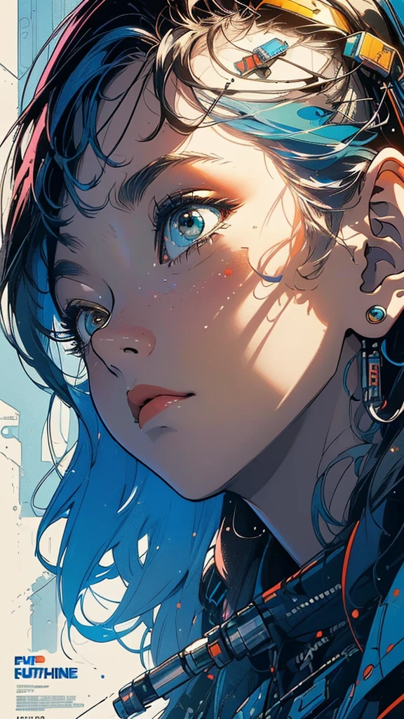 (((masterpiece, highest quality))),(((solo:1.2))),(((1girl:1.2))),32k wallpaper, very detailed, poster, vintage science fiction,(((((geometric cinematic movie poster))))), ((bauhaus)),(shape),(((abstract))),(mid century modern),movie poster,(((((portfolio))))),(((((Close-up))))),(((((bust up))))),((((more various angle)))),(((highlight))),Vast landscape,((((heterochromia)))),(((complete. detailed face))),(((Extremely talented))),(((((most complecated futristic machine))))),(Colorful color scheme)
