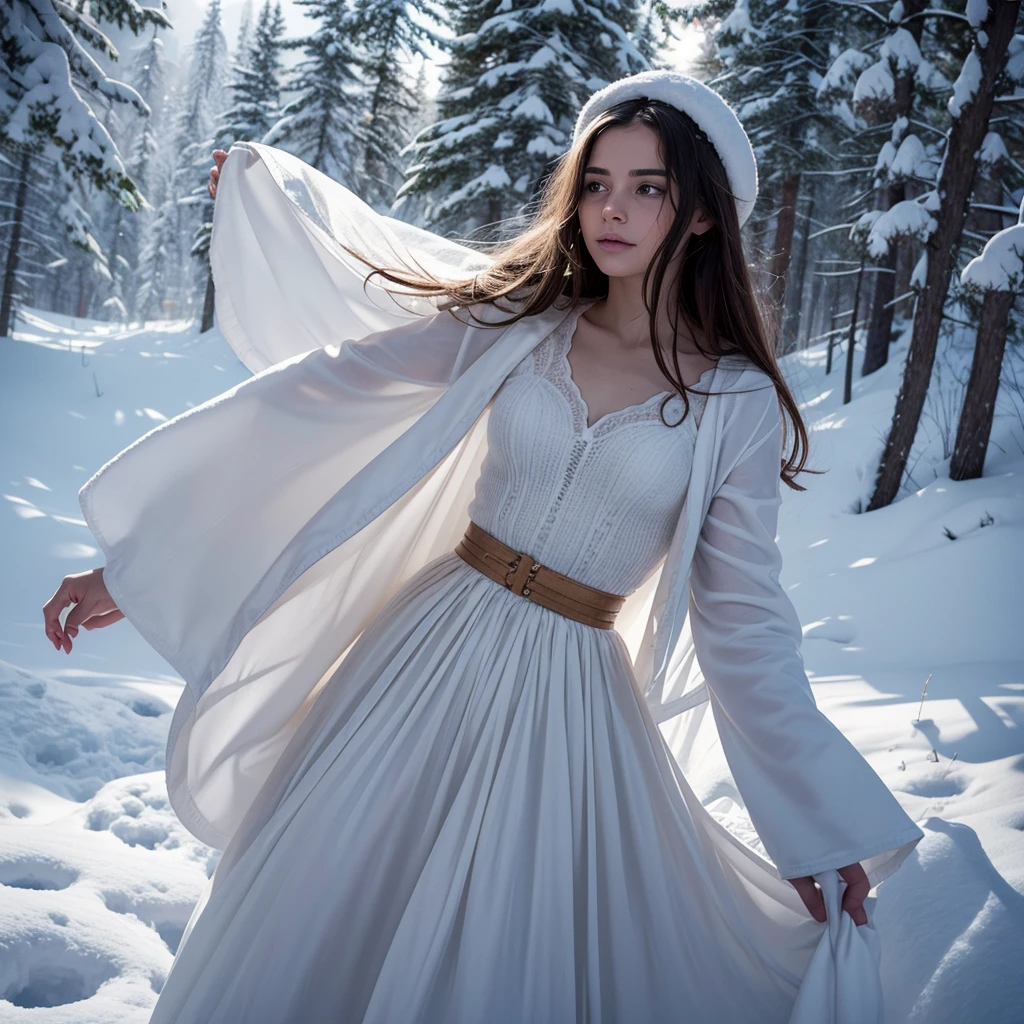 **Main element:** A heart in the center of the landscape with a contrasting white outline.

**Stage outside the heart:** A landscape of hell.

**Inside the heart:**
- **bottom:** Heaven.
- **heart center:** a wooden cross.
- **Right side:** Jesus Christ extending his hand.
  - **outfit:** like a shepherd, in snow-white garments.
  - **face:** No visible, replaced by flashes like the Sun.