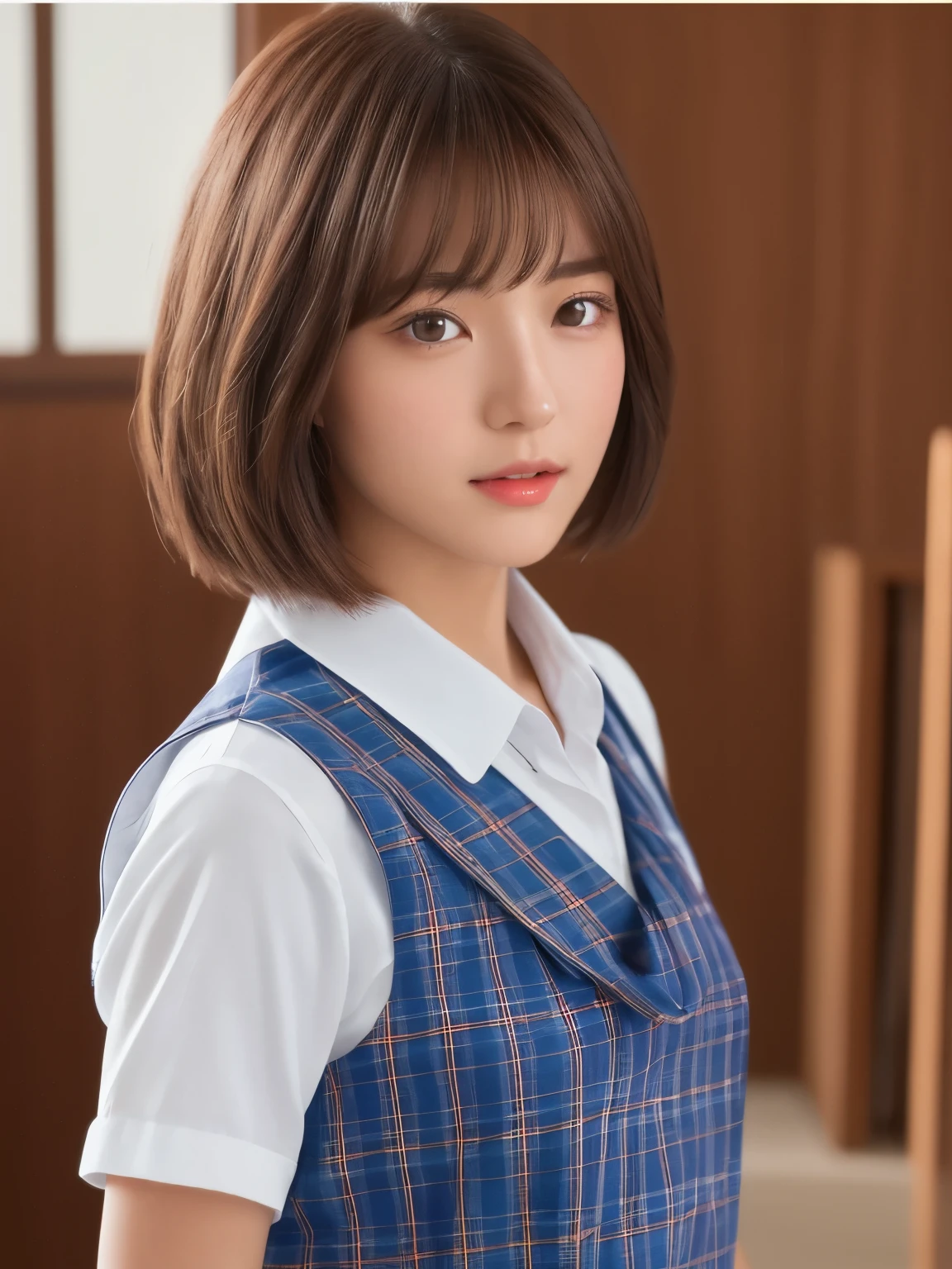 scornful,looking down,open mouth,8k,RAW portrait of (japanese girl:1.3),80mm,ultra high res,best quality,
BREAK
from below,crossed legs,(school uniform),sitting on desk,large breasts,teachers office,short hair,bob cut,
BREAK
(natural skin texture,detailed skin, hyperrealism,ultra sharpness),intricate details,high resolution, natural lighting、Korean Idol、Nogizaka Idol、hposing Gravure Idol、