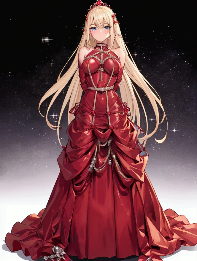 Shiny blonde hair, Hair loss, Very long hair, sophisticated haircut, Narrow, oval face, very sexy and SophiSticated tranSparent red dreSS, sexy blue latex Suit, sexy black latex catSuit, Thigh high stockings, Embarrassing, Obedient, A nervous smile, Cute blushing 18 year old anime girl, look away becauSe She iS Embarrassing and bluSheS, Bright Blue Eyes, Detailed face, Detailed members, Detailed Weapons, Fine hand, ((((Sparkling Diamond Jewelry)))), tiara, ((compensate)), High heels, Puff sleeves, Long gloves, Long eyelashes, ((((Shiny red transparent dress)))), Girl lying, Tied by ropes, Tied down, I can't move anymore, Tightly Tied, Tied up with lots of rope and very tight, hampered by So many ropeS that She I can't move anymore, Hands and feet tied, The rope binds his whole body, Very tight with lots of rope、Forced to be tied to a bed, Its limbs are tightly bound with rope, His torso is bound with thick rope, Her breasts are bound with rope and stick out, her legS are Tightly Tied with thick ropeS, His hands are tied behind his back with ropes, She I can't move anymore her feet, Her hands tied with thick rope, She desperately tries to free herself, I like being tied up tight with thick rope, I like getting stuck in a big rope, Lying down, His hands and feet are tightly bound to the bed rails, His feet were pressed down、Tied up with rope, Its limbs are firmly secured with strong ropes, Her hands are tied tightly behind her back with rope, Her breasts are compressed with a strong rope, She was pushed onto the bed、Being restrained by a large rope (Shibari, Put your arms behind your back:1.4), (Put your hand on your back), (masterpiece, Highest quality) 1.5, One girl, alone, (sexy, Beautiful woman, Perfect Face, Perfect Eyes, Perfect hands), Samus Aran, Black leather dress, Kneel, (Shibari, Put your arms behind your back:1.4), (Put your hand on your back), Spread your legs, S'大きなロープでベッドにLying down