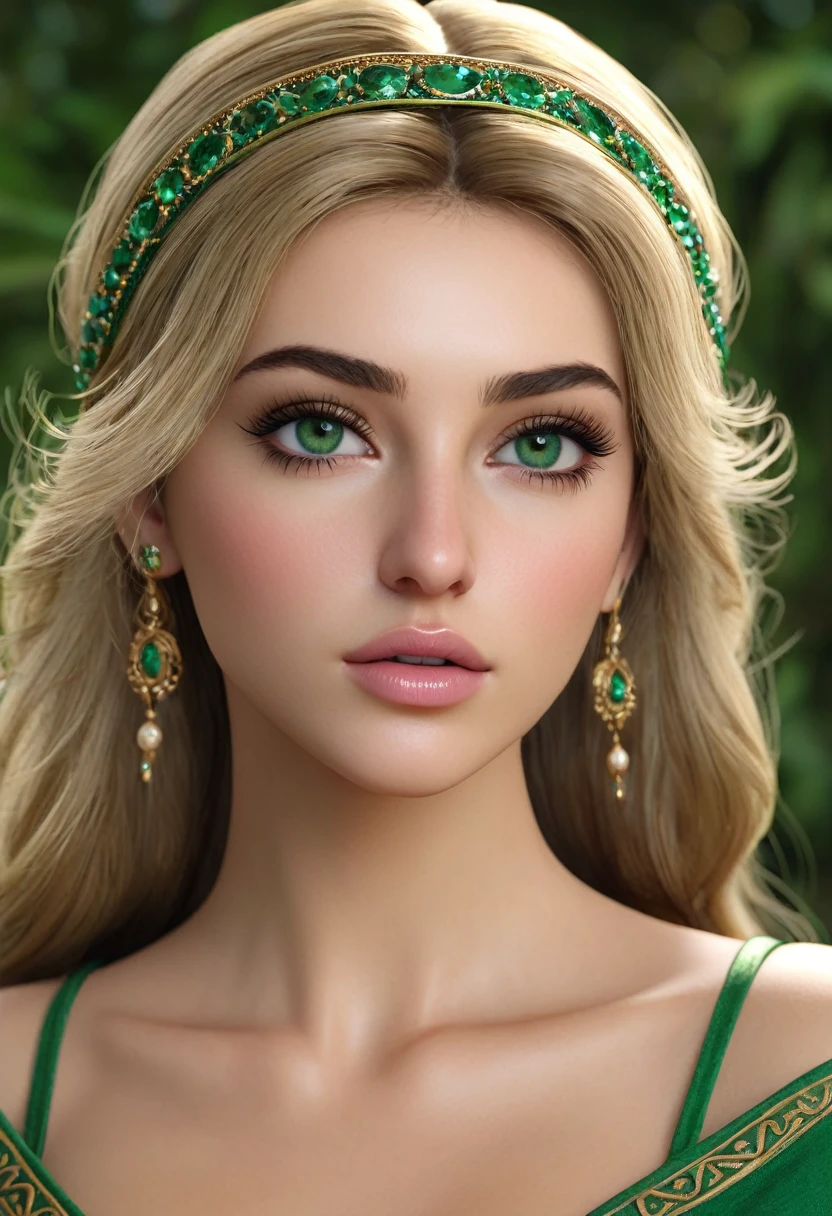 CREATE THE GODDESS ARTEMISA VERY REAL GREEK MODEL With Greek clothing Eyes: Emerald green, realist, in HD resolution.
nose: Small and slightly upturned, realist, in HD resolution.
hair: dark blonde, Long and straight, realist, in HD resolution.
fur: Fair with a light tan, realist, in HD resolution.
eyebrows: Thin and arched, realist, in HD resolution.
eyelashes: Thick and curved, realist, in HD resolution.
boca: Thin and pink lips, realist, in HD resolution.