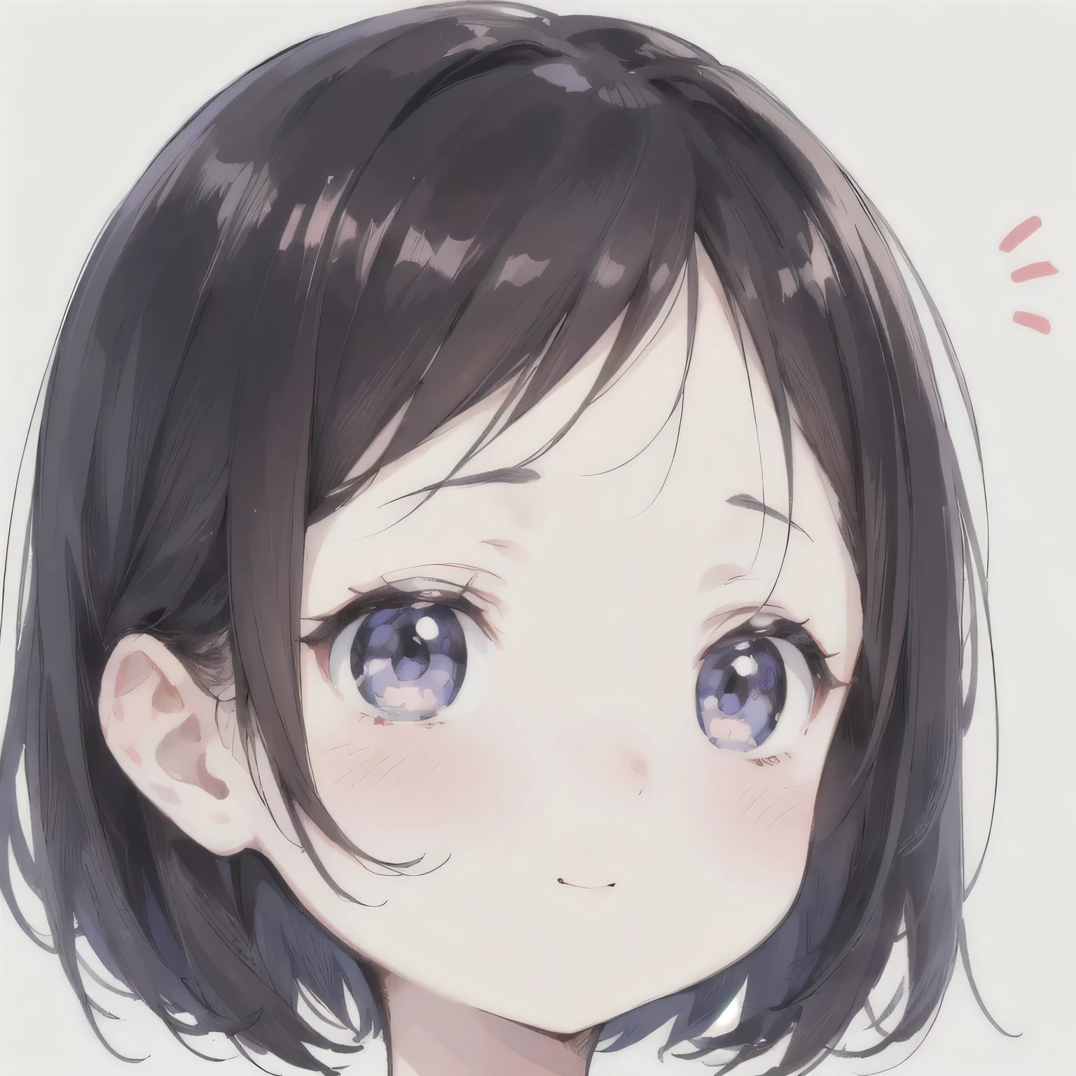 masterpiece、Highest quality、30-year-old female、Very cute chibi style digital illustration、whole body、 pale skin tone、The forehead is clearly visible、Both hands raised up、Happy expression、The face is round、The cheeks are plump、Eyes are large and round、There is one bright highlight、It takes up about one-third of the width of the face.。 The nose is small and delicate。 Her hair is a dark brown bob、It's a little fluffy。 Bangs are long、It is divided into centers。 A plain beige square neck short sleeve knit、Black knee-length flared skirt without belt、I'm wearing black high heels。 The head-to-body ratio is approximately 1:In 2、The large head and。 The overall atmosphere is very cute.、Bright。 The background is plain。Show whole body