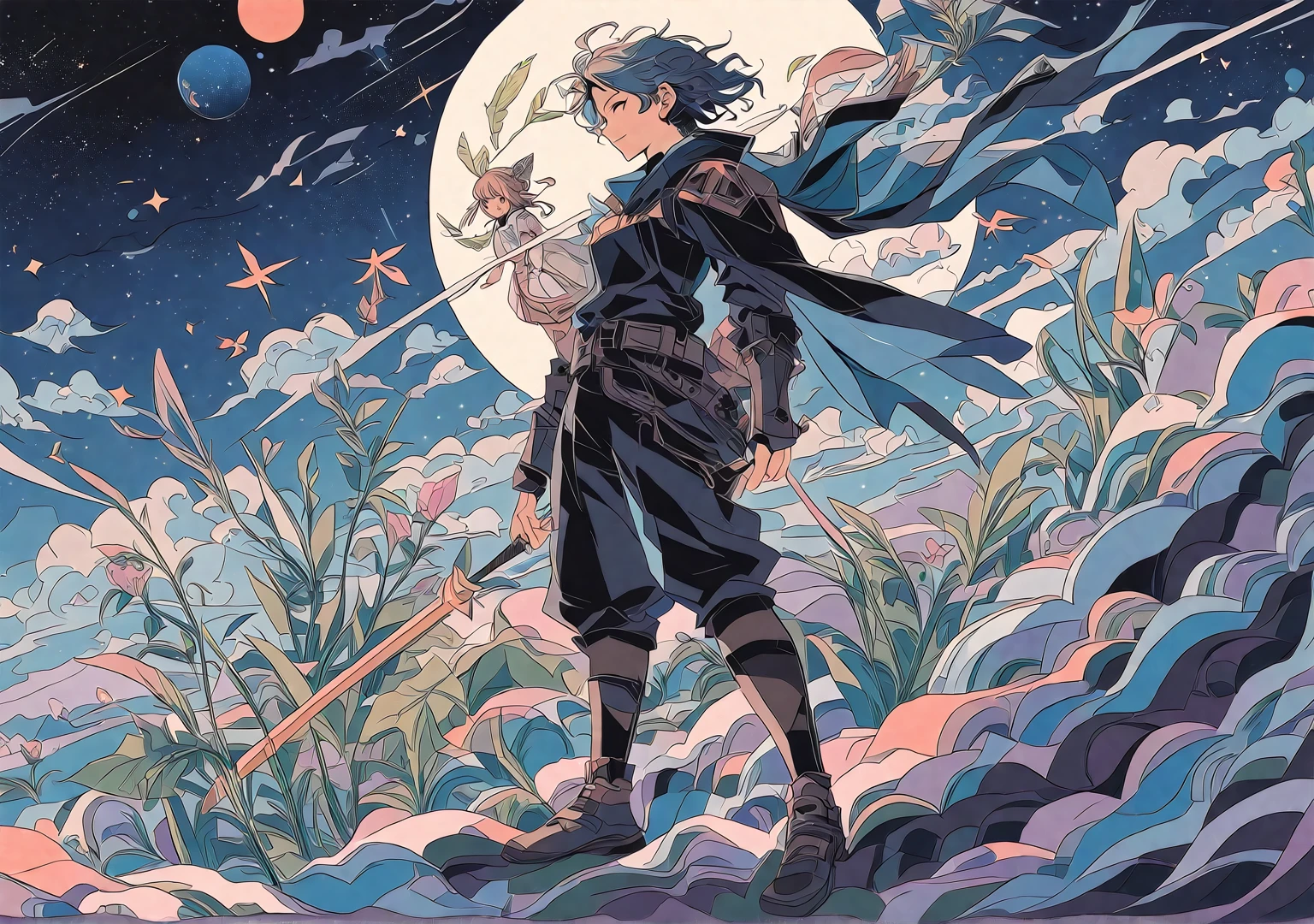 harmonious composition and illustration style,"ARMADKLO"