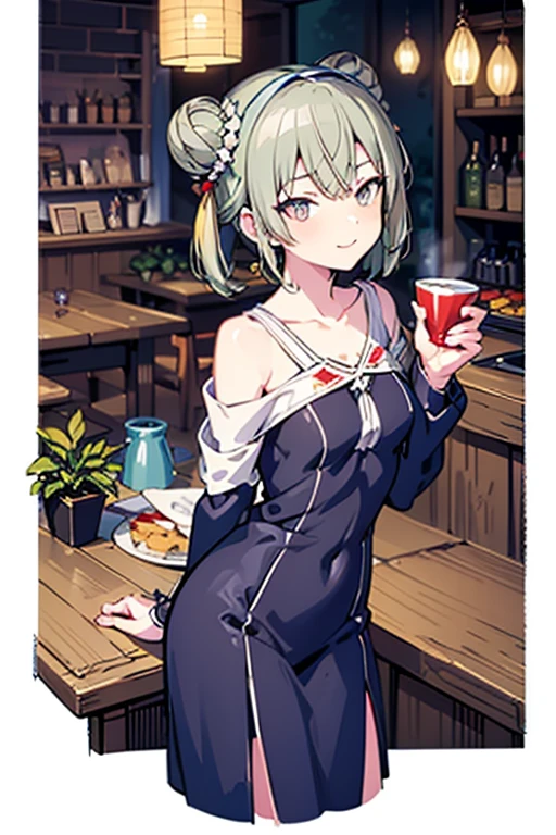 (((Masterpiece))),(((Super Detail))),(((in 8K))),(((best composition))),(((Rim lighting,Fireglow effect,deep shadow))),solo,(Hatsune Miku:1.0),Beautiful fingers,Detailed finger features,(Detailed hair features:1.7),(Dynamic and sexy bending pose:1.3),detailed facial features,detailed clothes features, (perky chest:1.1), (pointed chest:1.3), delicate beautiful face, Bright blue eyes, cute eyes, sparkling eyes, Big eyes, beautiful detailed eyes,double bun with glittering hair ornament,(super detailed glossy skin:1.3),slender body,(small breasts:1.2), (perky chest:1.2),goddess smile,((with sparkling eyes and a contagious smile)),beautiful posture,have a cup of coffee,black hair, green eyes, dress, bare shoulders, jewelry, collarbone, sidelocks, hairband, earrings, indoors, off shoulder, sweater, arms behind back, plant, short hair with long locks, white hairband, off-shoulder dress, sweater dress, off-shoulder sweater, red sweater, big side hair, very long side hair,seductive cleavage:1.1,beautiful glossy legs,shiny red high heels,lifting dishes with cakesd,in a french restaurant,hustle and bustle,rising steam of a coffee,looking at viewer,
