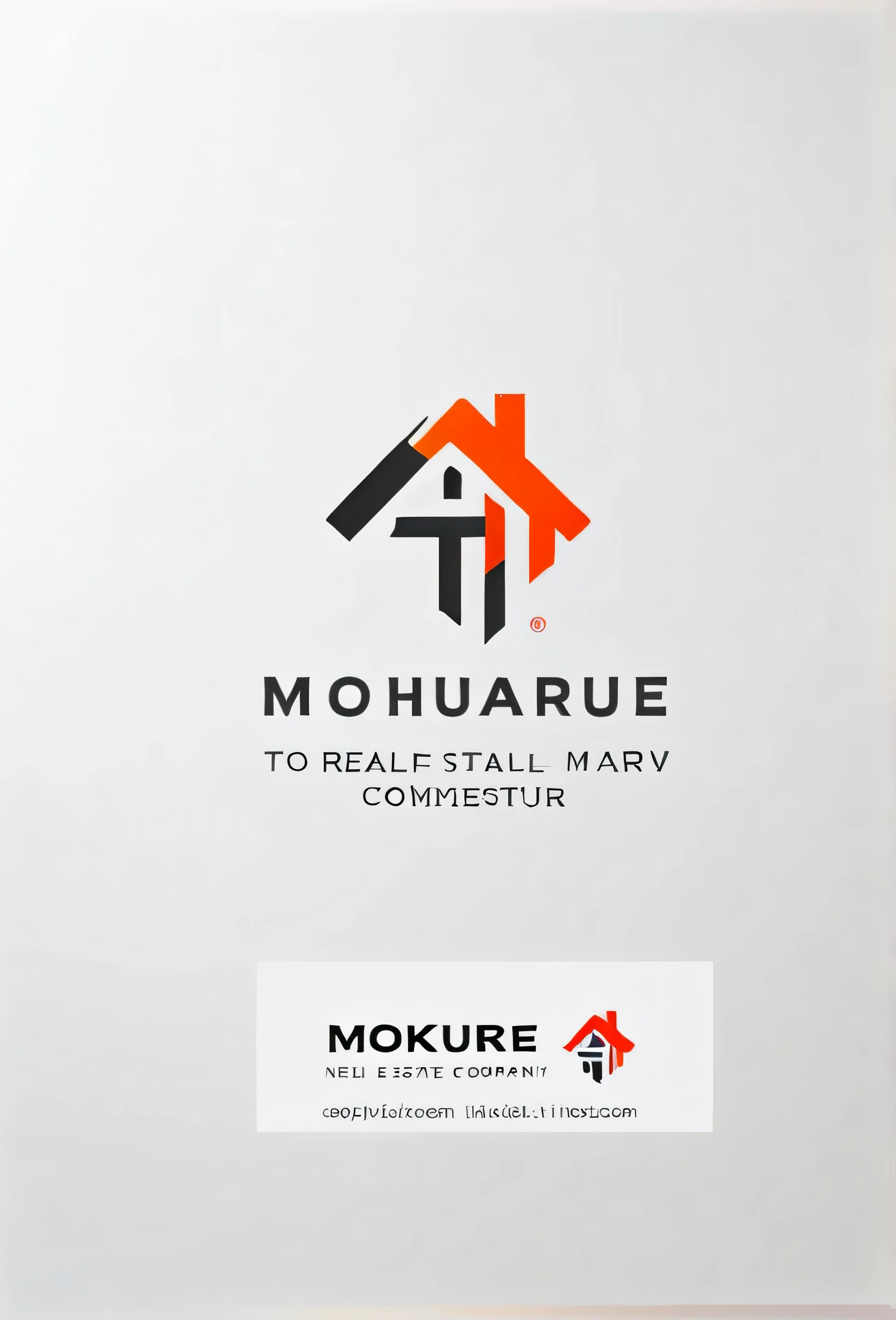 a stylish logo of a real estate company
New Logo for Custom House
The colors are red and orange
Pretty cool
chic and modern design
Stylish design
White background