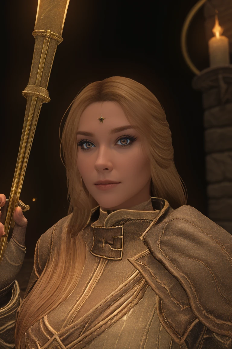  [(ethereal atmosphere, magical setting:1.6) ::7], (masterwork:1.4), BREAK (1 female breton, powerful sorceress, 30 years old, blonde), Breton, elegant long dress, [tight dress: flowing dress: 0.60], casting spell, illuminated face, [bright magic light: glowing effect: 0.80], (close-up view:1.3), (Skyrim-inspired setting:1.2)