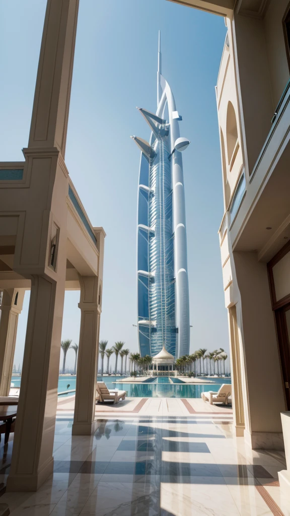 The Burj al Arab Hotel from Dubai.