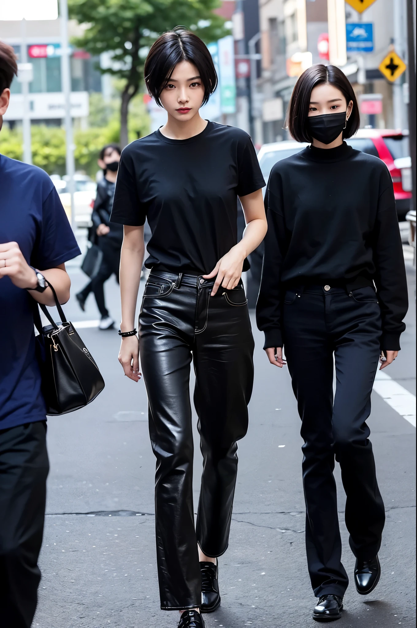 8k、alone、A 16-year-old androgynous beauty,Super Beauty(Like the real thing),Iris,super beautiful ager,Black short bob hair,黒と赤のSexy Exterior,Black trousers(Devil's Crest),Golden decoration,長くて大きなJapanese sword,Demon Slayer: Androgynous Beauty,What's left behind,A wonderful work of art、Wind effects:1.9、Cloud Effect:1.2、Full Rendering、Caustic soda coating、Unreal Engine、Japanese sword 1本,Innocent look,Cool androgynous beauty,Ultra-high resolution,super 超Realistic Skin,Ultra-precise hand-crafted detailing,1Japanese sword,smile,Photorealistic RAW photos of the highest quality。Backlight, Cinema Lighting, Film Grain, to be born, 50mm lens, Nikon D850,Realistic Skin,Fantasy art,Character Art,Ultra-high resolution,Muscular and slim body,Muscular and lean lower body,Precise facial details,What's left behind,Perfect hands,Cool sexy beauty,landscape,A lot of thick red smoke(largely),Ultra-realistic smoke,Extremely ripped abs,Muscular Beauty,Very large breasts,Sexy Exterior,Wide open chest,